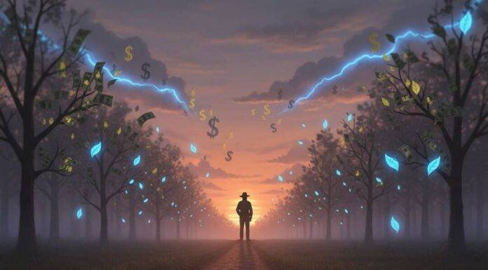 Wildlife Conservation Trips That Are Worth Every Penny Ranger's silhouette at dusk with dollar-leaf trees.