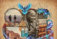Indigenous-Led Eco Tourism: Experience Authentic, Sustainable Travel Navajo elder weaving, hikers, cliff dwellings, spirit animals.