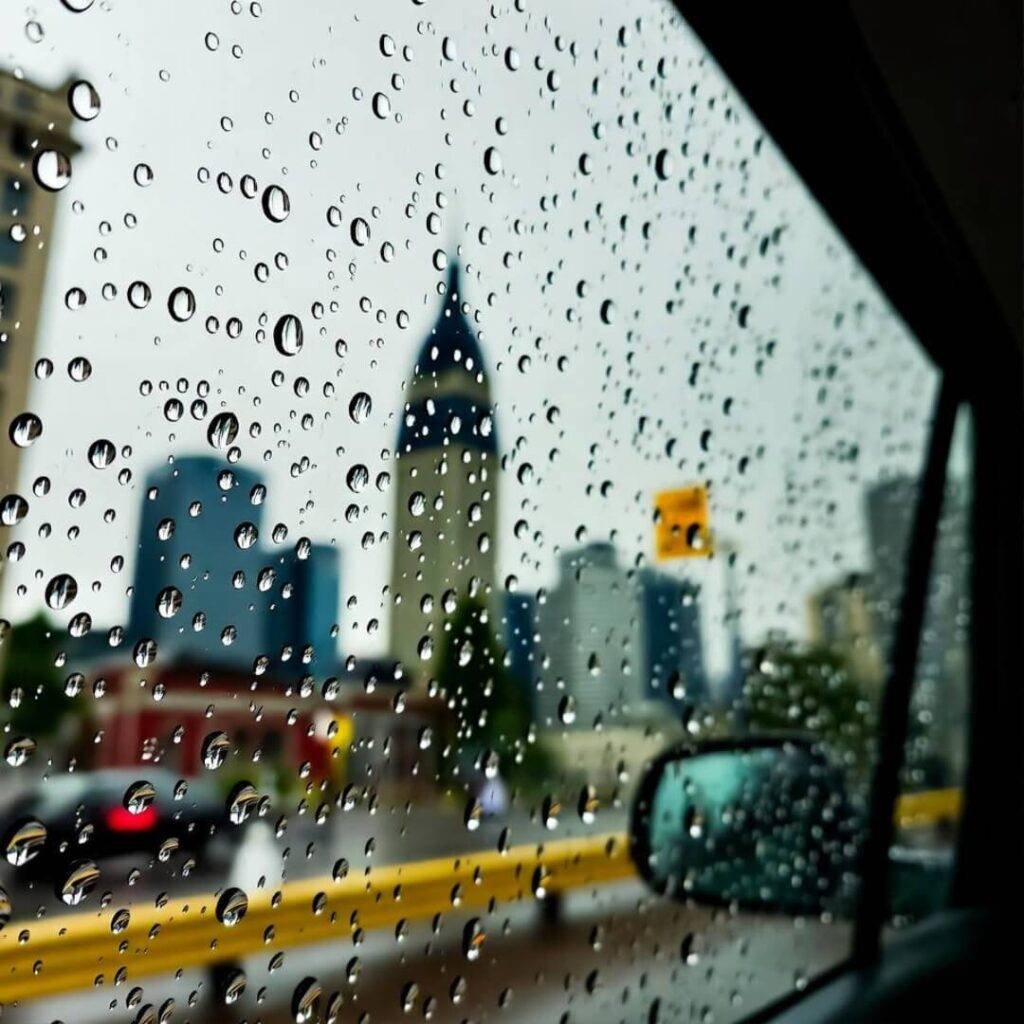 Rainy thoughts on my travel footprint.