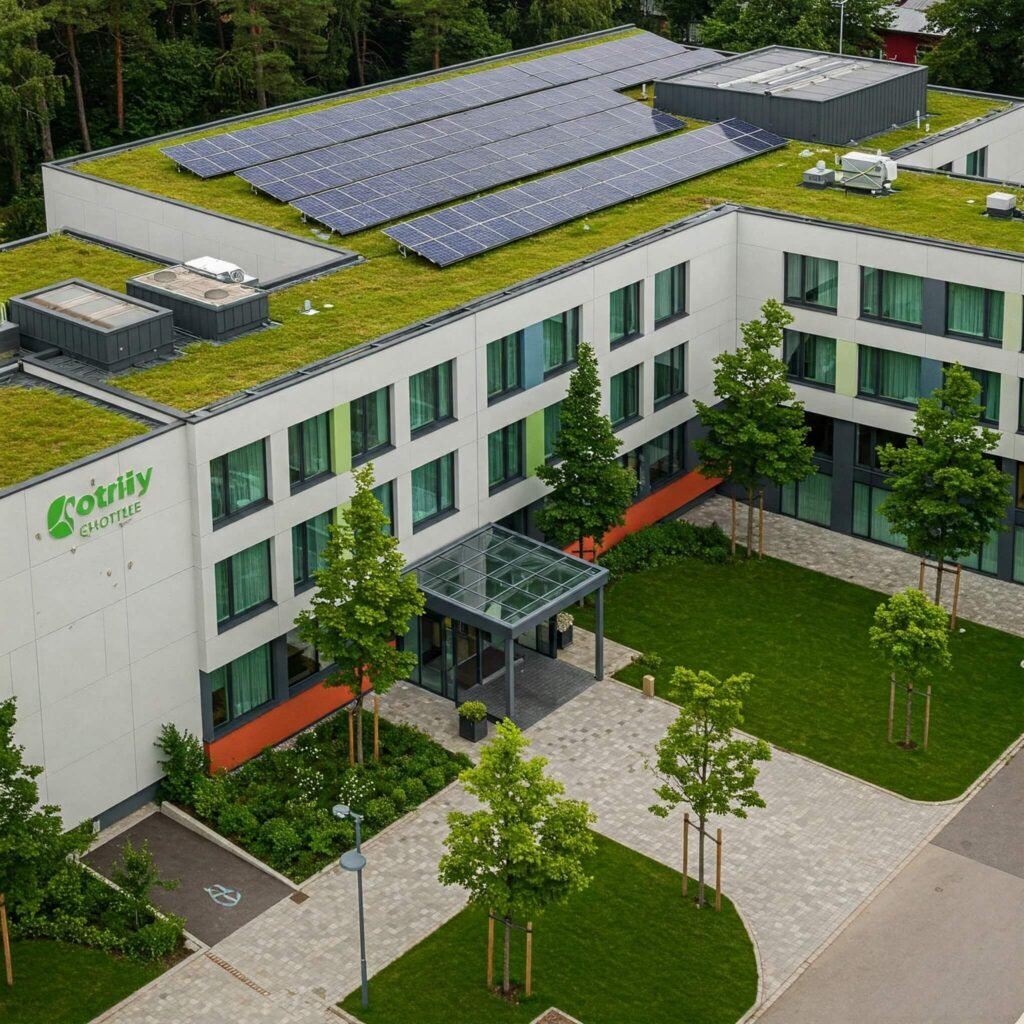 LEED-certified modern hotel