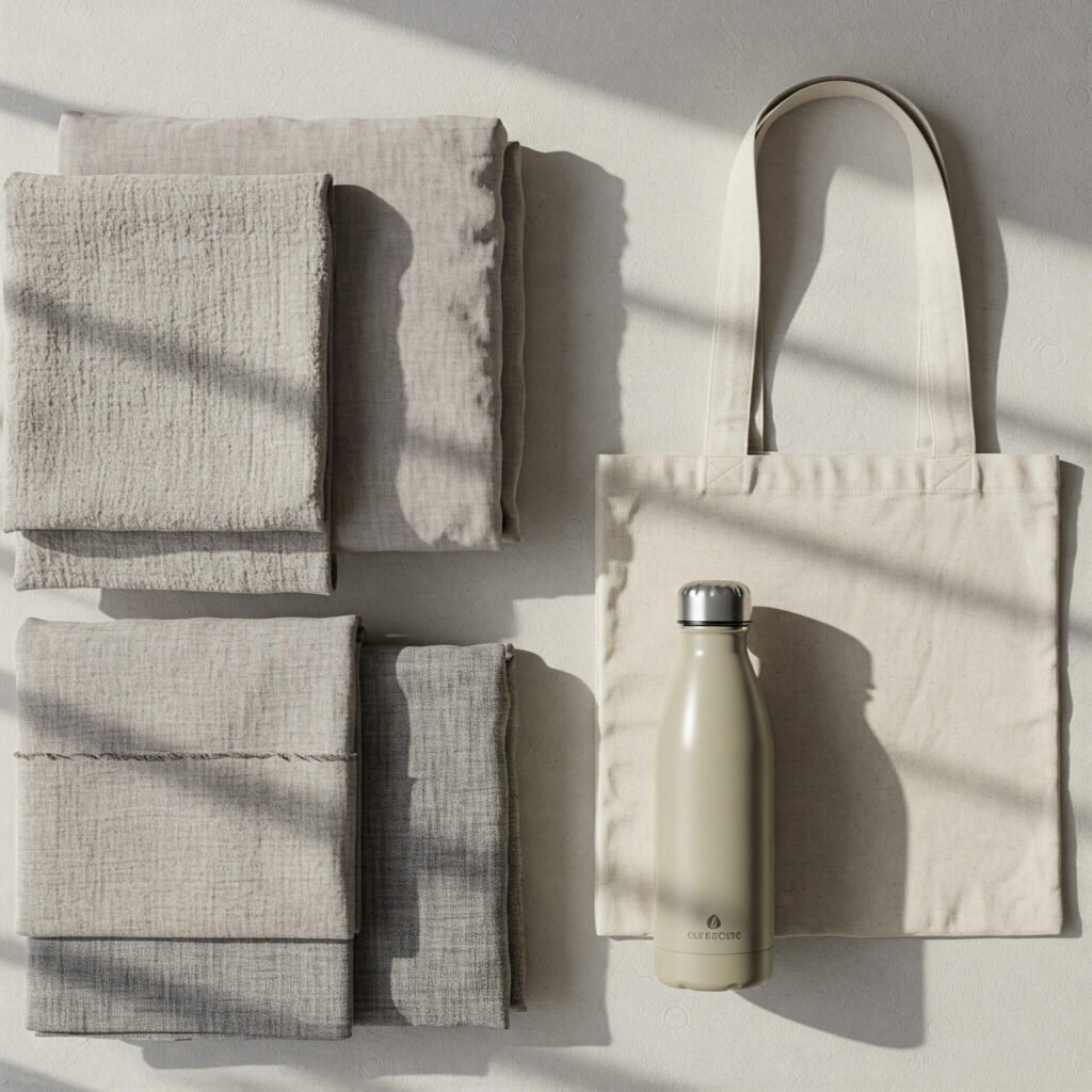 Sustainable Travel Essentials Flat Lay
Sustainable Travel Essentials Flat Lay