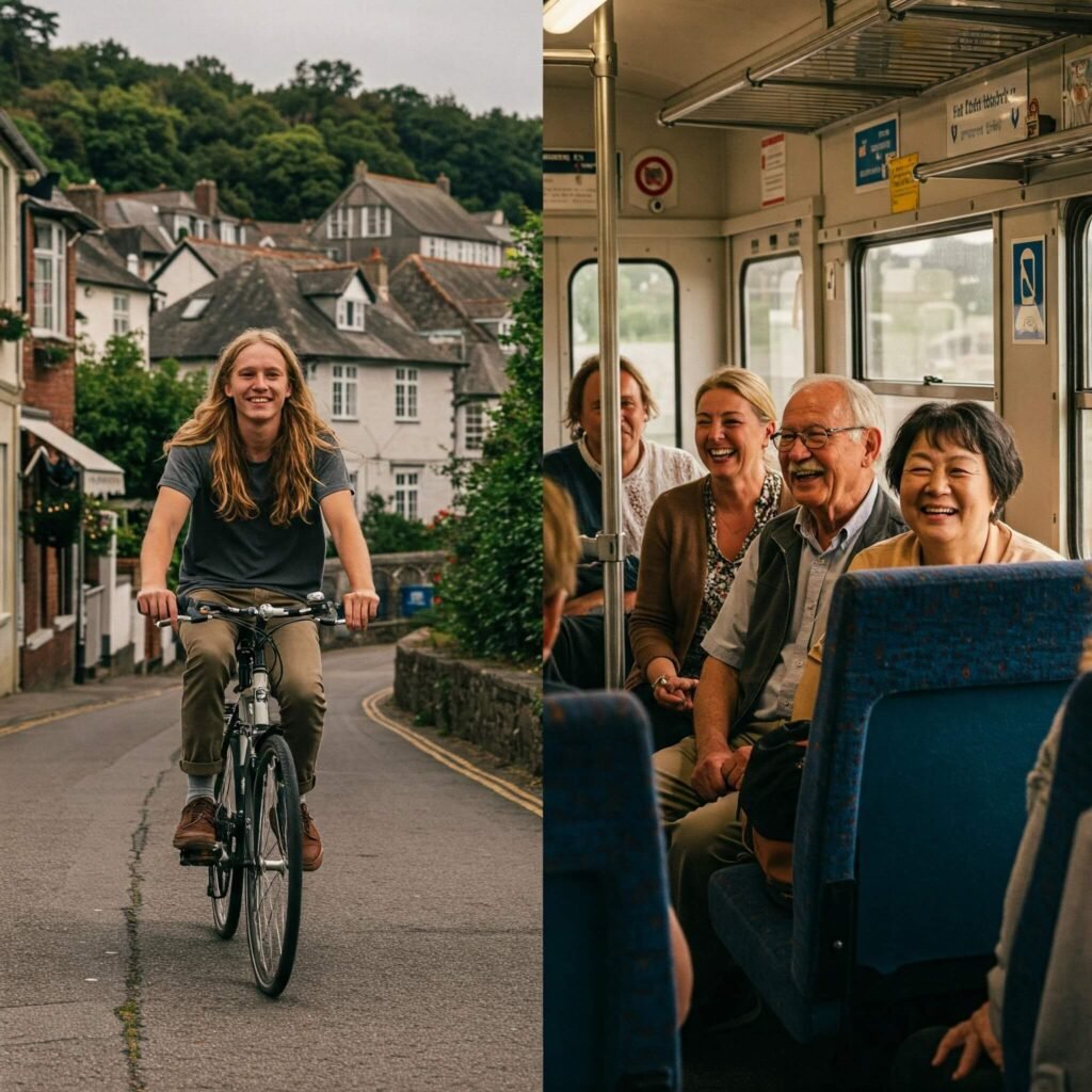 Bicycle and Train Travel