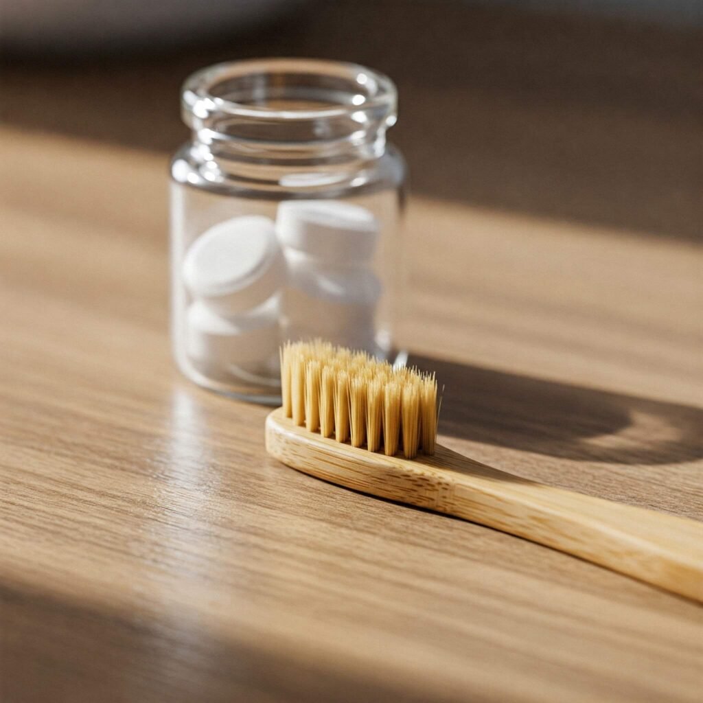 Bamboo Toothbrush and Toothpaste Tablets