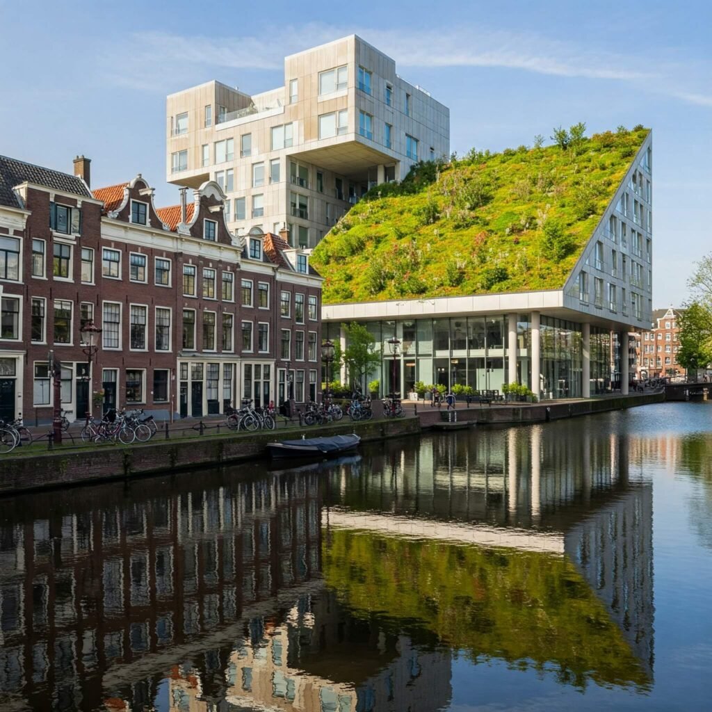 Amsterdam Green Roof Building
