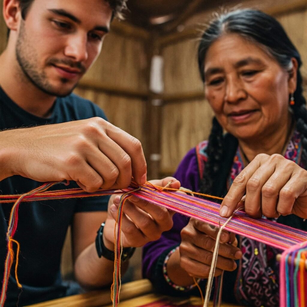 Hands-on Weaving Lesson