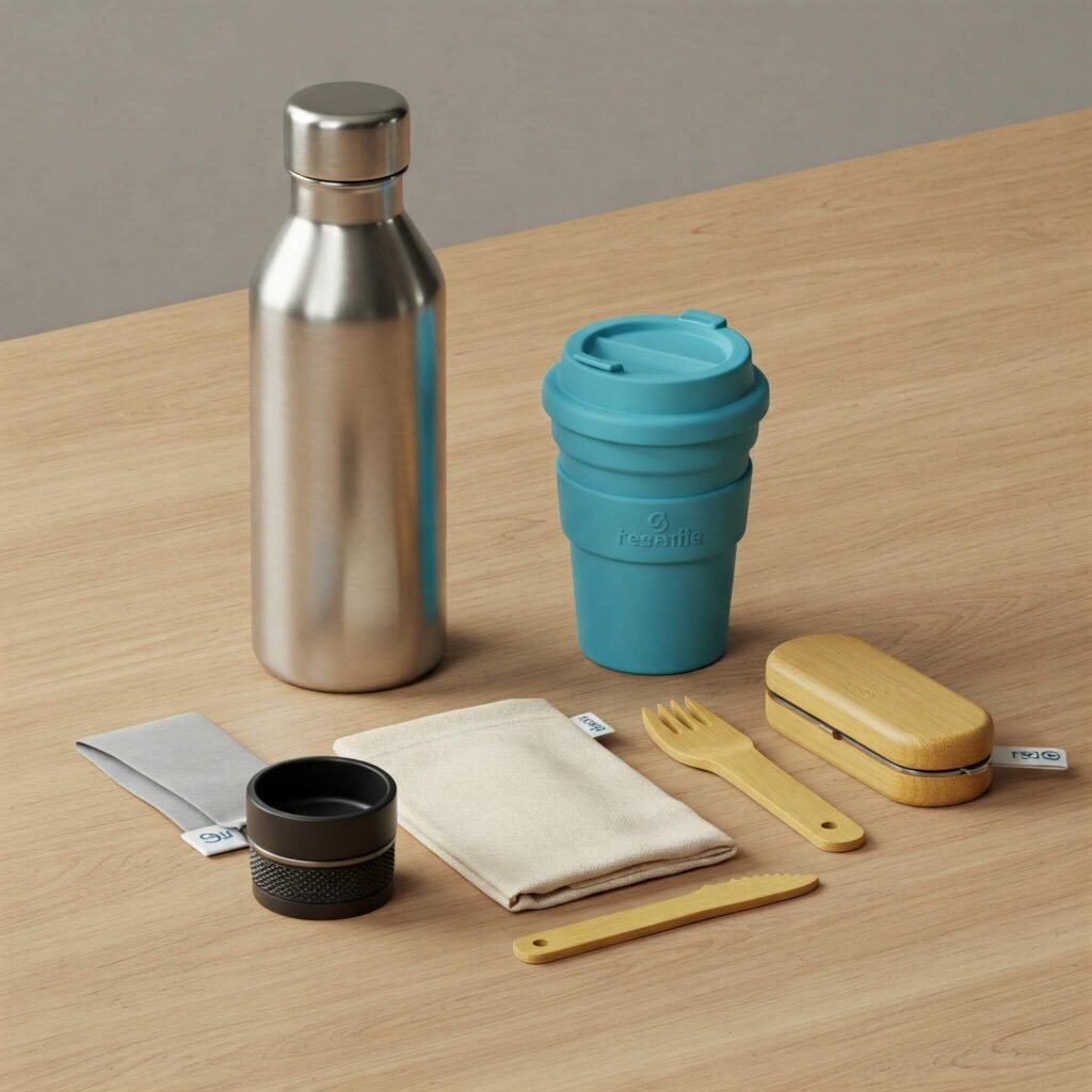 Reusable Essentials Flat Lay