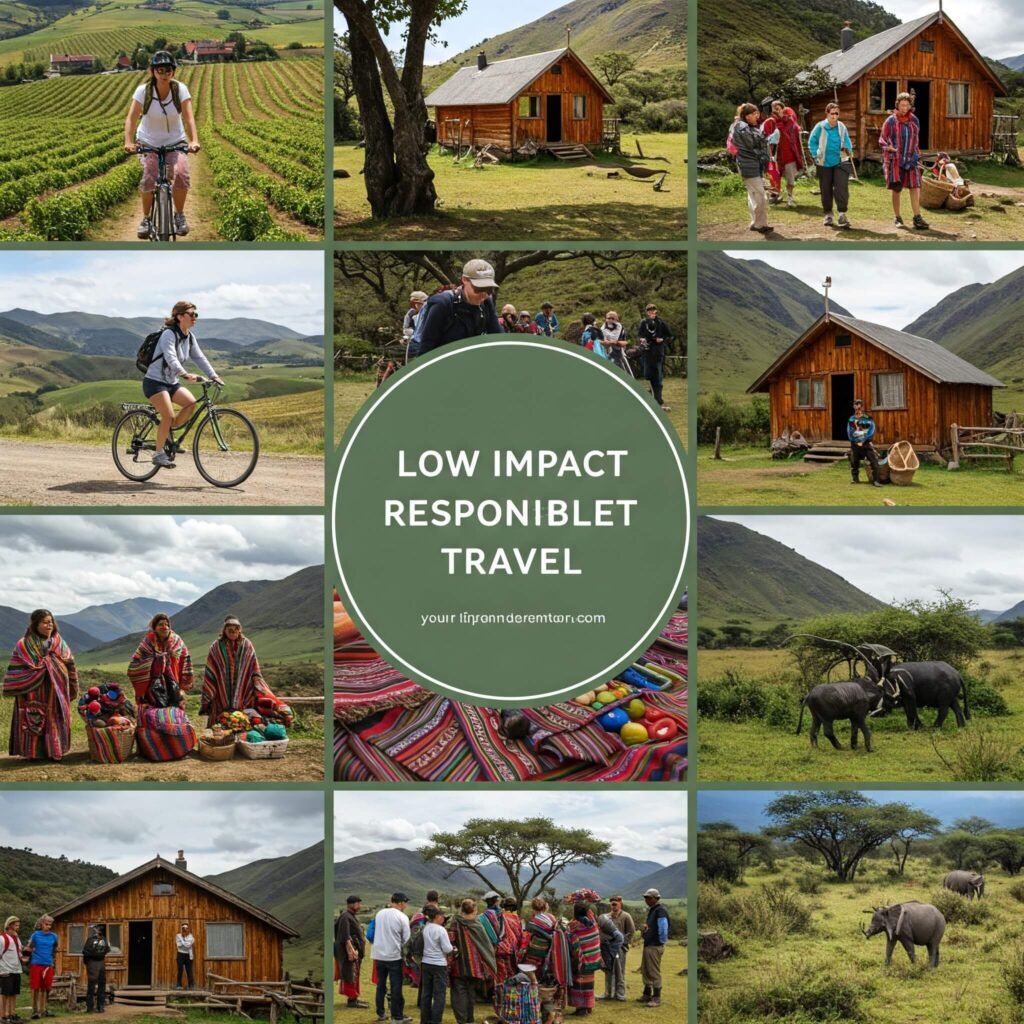 Low Impact Travel Collage
