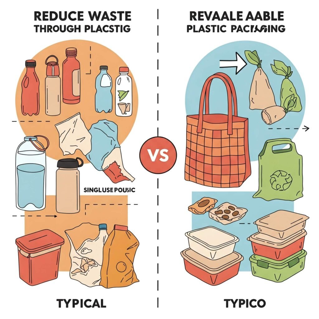 Sustainable vs. Single-Use Packing