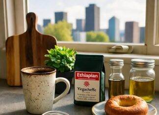 Packing for the Planet: What I Bring on Every Sustainable Trip My sloppy sustainable trip packing setup on a Seattle counter, total chaos