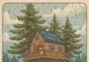 Airbnb Goes Green: Discover 8 Eco-Friendly Stays You’ll Love Rainy Seattle treehouse, solar panels, squirrel in shades.