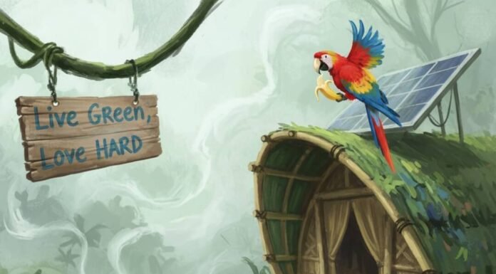 How to Find and Book the Perfect Eco Resort for Your Vacation Impressionistic painting of a jungle eco-lodge.