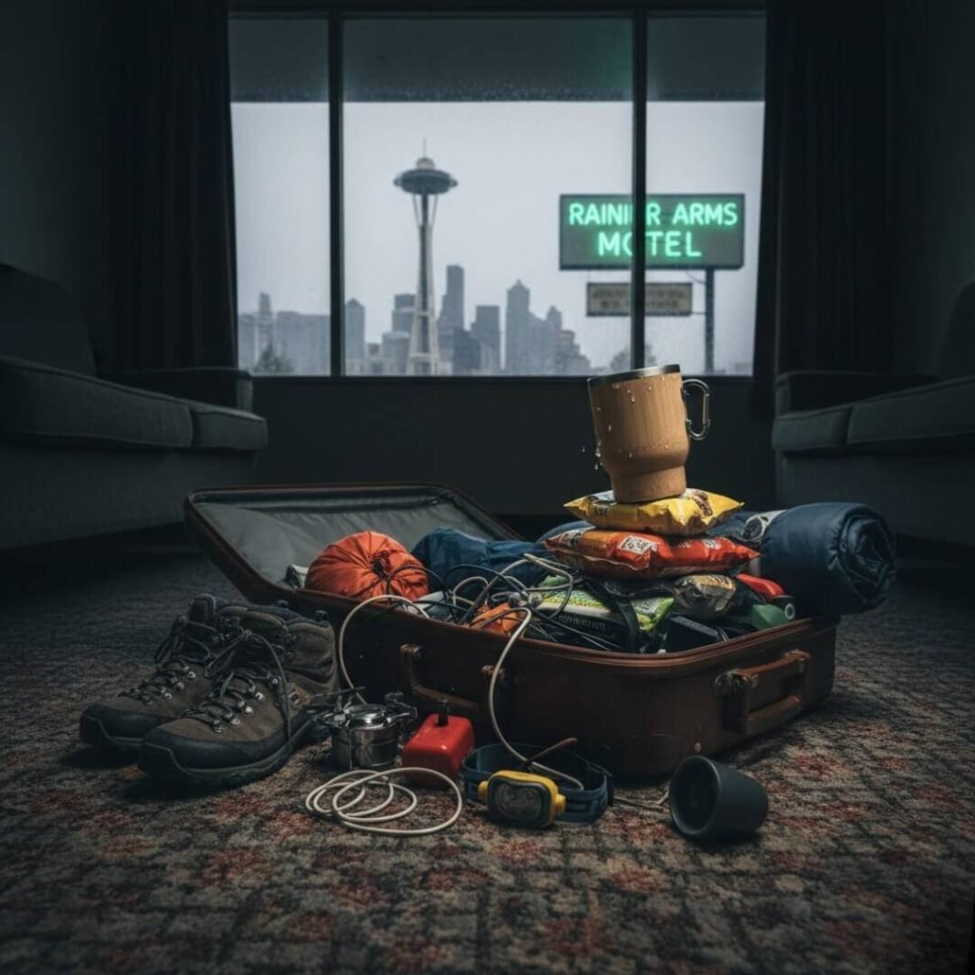 Gear explosion in a Seattle motel.