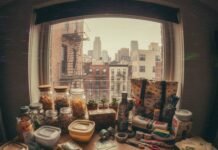 Top 10 Reusable Travel Products That Save You (and the Earth) Eco-friendly travel products on a desk, city view.