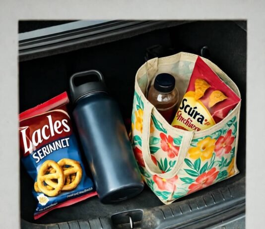 Going Green on the Go: My 7-Day Zero Waste Travel Challenge Zero waste gear spills on dusty roadside.