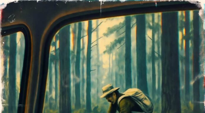 Eco-Conscious Travel: 7 Myths Debunked for a Greener Journey Glitchy forest view of eco-gear chaos.