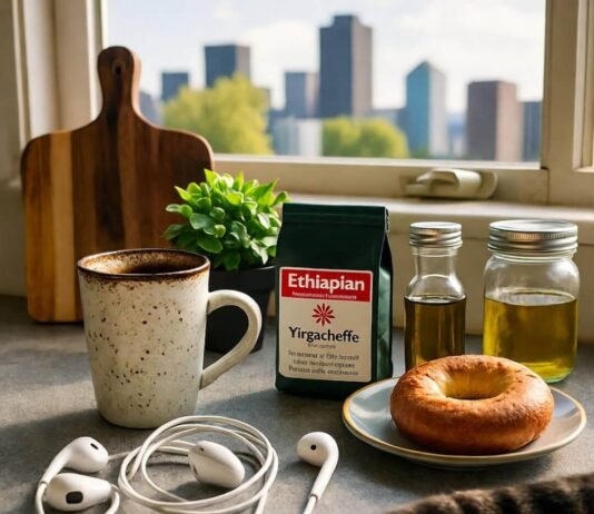 Packing for the Planet: What I Bring on Every Sustainable Trip My sloppy sustainable trip packing setup on a Seattle counter, total chaos
